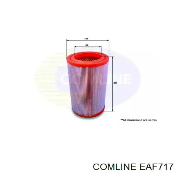 EAF717 Comline Повітряний фільтр двигуна