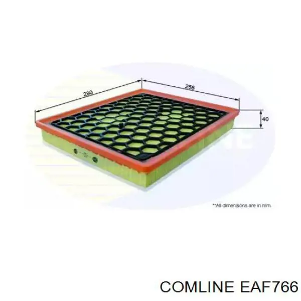 EAF766 Comline Повітряний фільтр двигуна