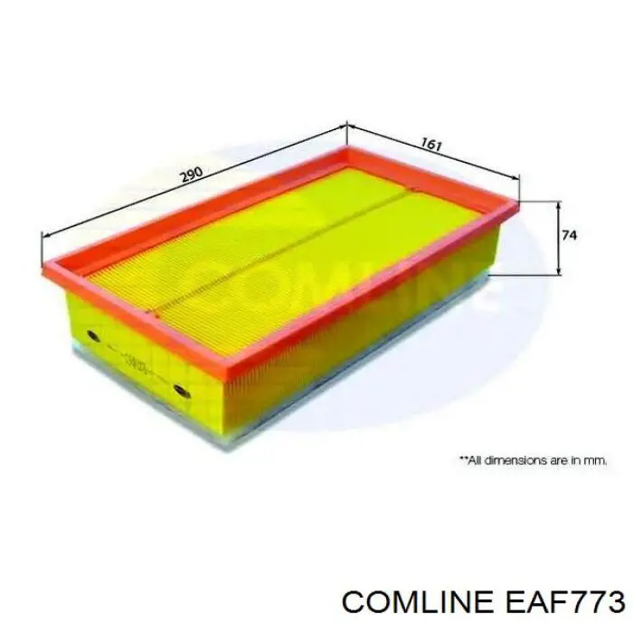 Повітряний фільтр EAF773 Comline