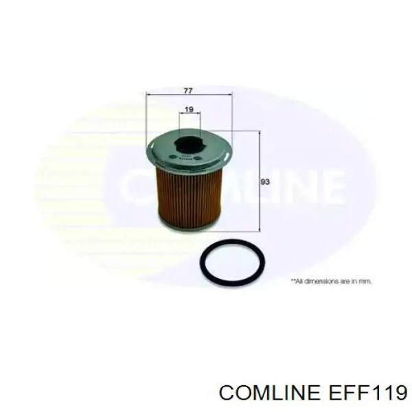 Фільтр тонкого очищення палива Comline EFF119 ціна, від 5.65 USD