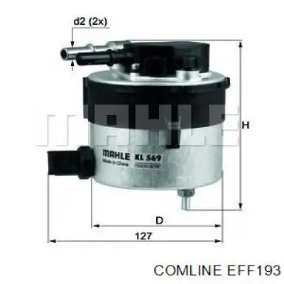 Фільтр тонкого очищення палива Comline EFF193 ціна, від 47.18 USD