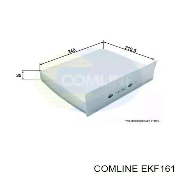 Фільтр салону EKF161 Comline