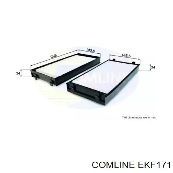 Фільтр салону EKF171 Comline