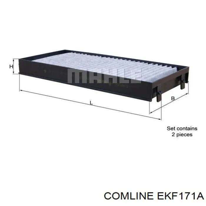 Фільтр повітряний обігрівача Comline EKF171A ціна, від 14.90 USD