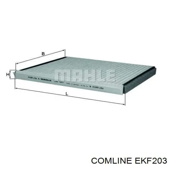 Фільтр повітряний обігрівача Comline EKF203 ціна, від 5.07 USD