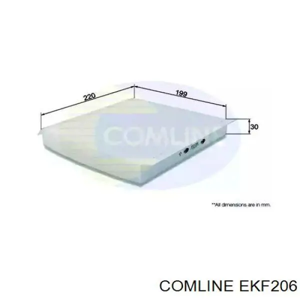 Фільтр салону EKF206 Comline