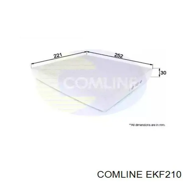 EKF210 Comline фільтр салону