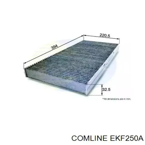 EKF250A Comline Внутрішньосалонний фільтр