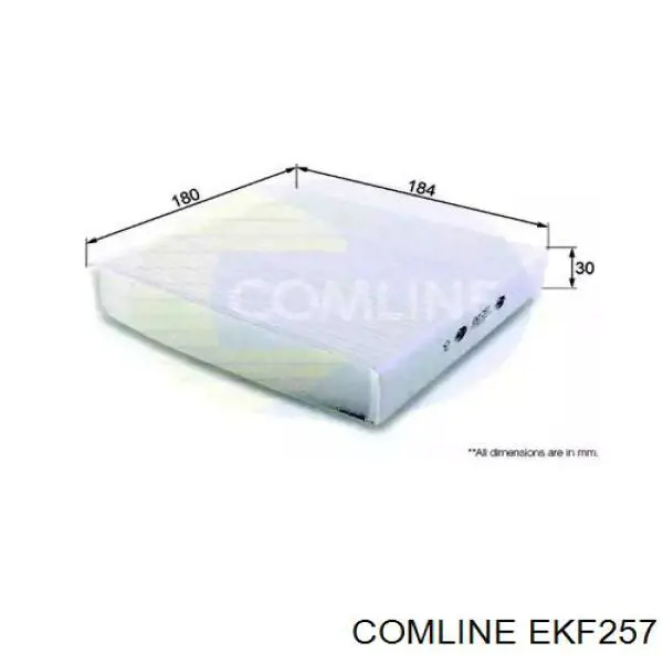Фільтр повітряний обігрівача Comline EKF257 ціна, від 3.86 USD