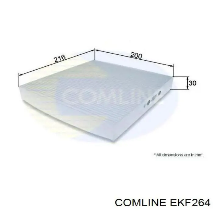 Фільтр салону EKF264 Comline