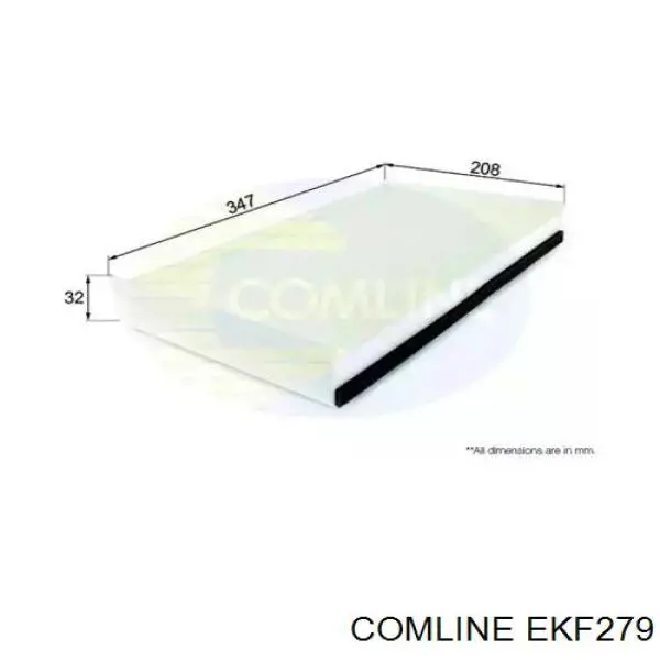 EKF279 Comline Внутрішньосалонний фільтр