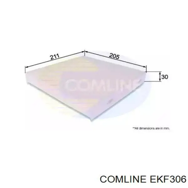 Фільтр салону EKF306 Comline