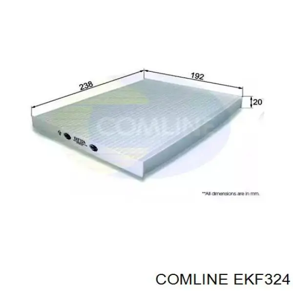 EKF324 Comline Внутрішньосалонний фільтр