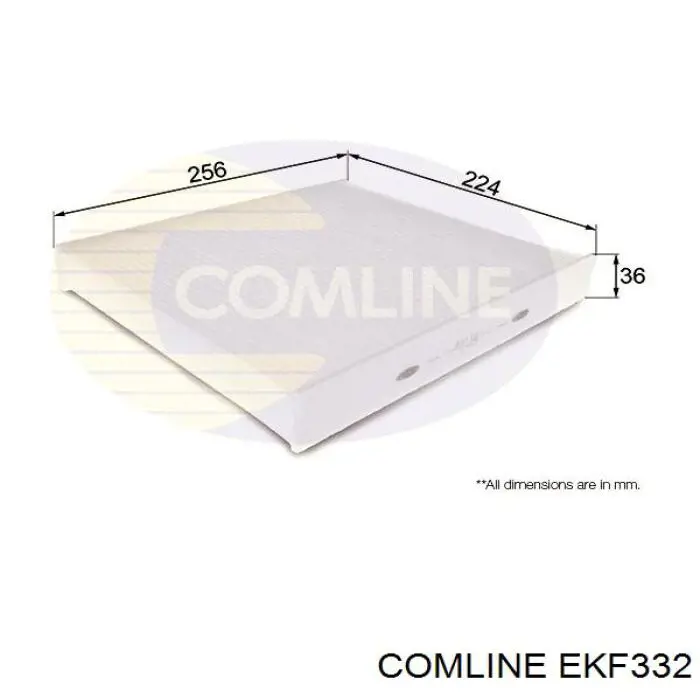EKF332 Comline Внутрішньосалонний фільтр