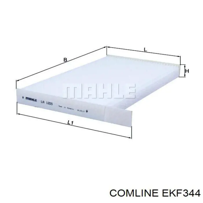 Фільтр повітряний обігрівача Comline EKF344 ціна, від 4.59 USD
