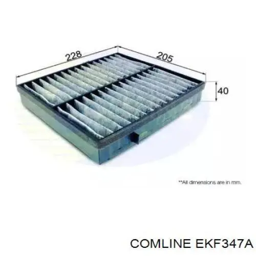 EKF347A Comline Внутрішньосалонний фільтр