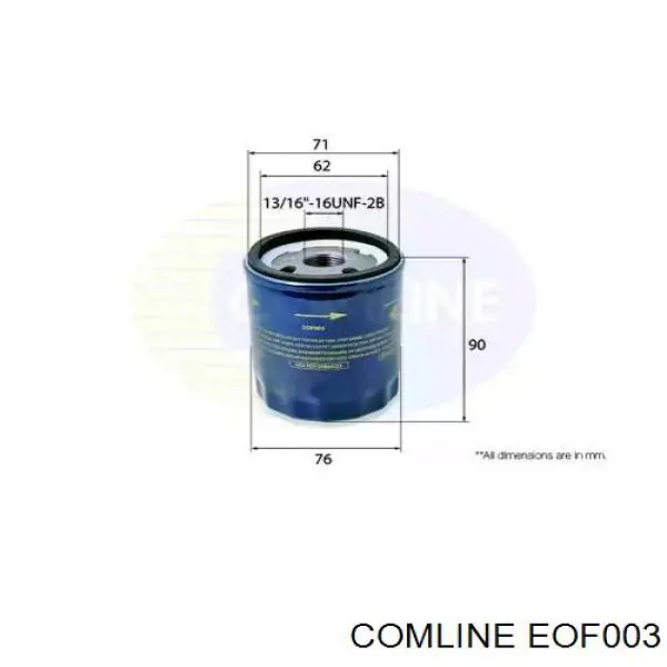 Купити EOF003 Comline Фільтр очищення масла відцентровий