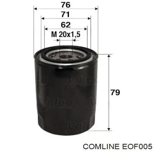 EOF005 Comline Фільтр масла
