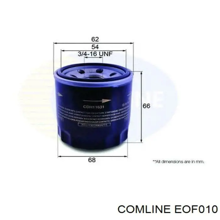 Купити EOF010 Comline Фільтр очищення масла відцентровий