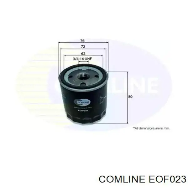 Масляний фільтр двигуна Comline EOF023 ціна, від 5.87 USD