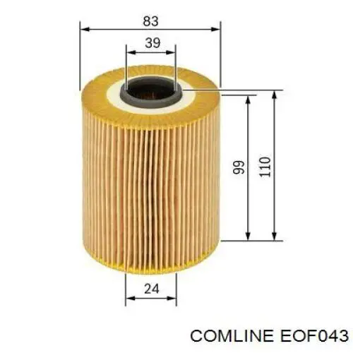 Купити EOF043 Comline Фільтр очищення масла відцентровий