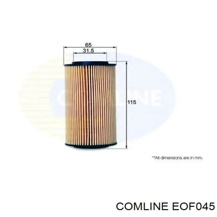 Фільтр масляний Comline EOF045
