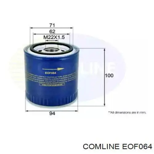 EOF064 Comline фільтр масляний