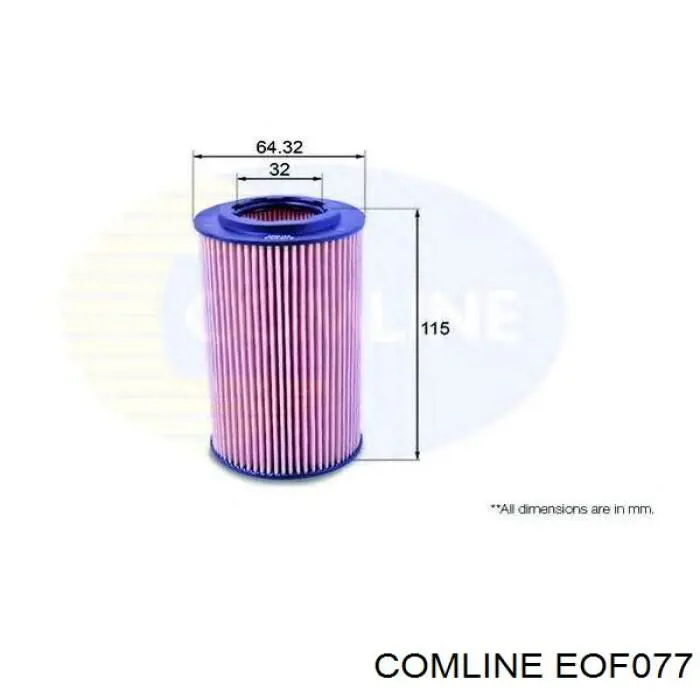 Масляний фільтр двигуна Comline EOF077 ціна, від 6.28 USD