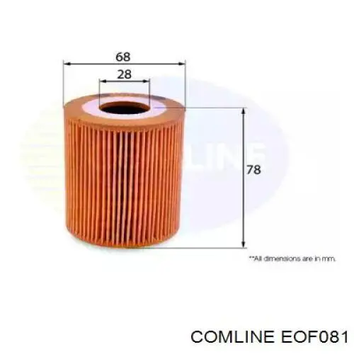 EOF081 Comline Фільтр масла