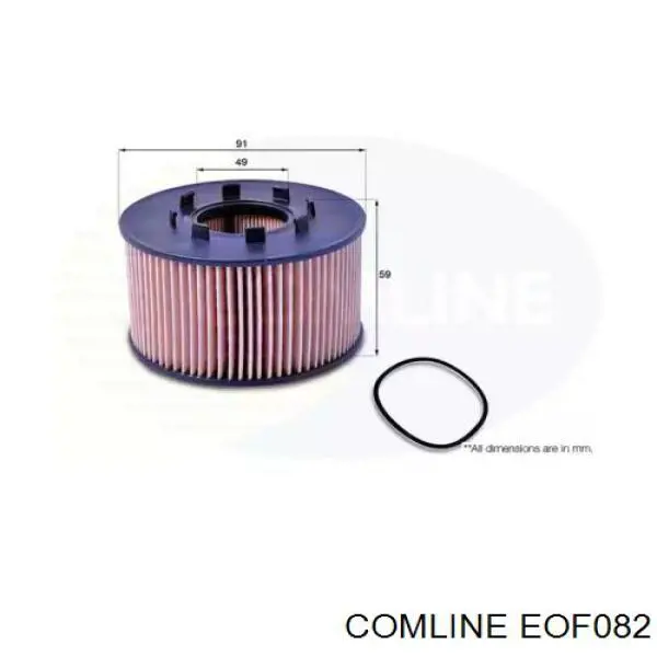 EOF082 Comline Фільтр масла
