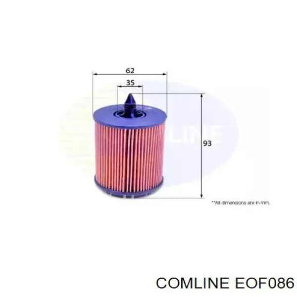 EOF086 Comline Фільтр масла