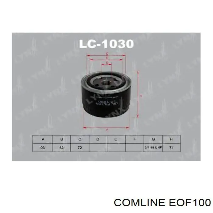 Масляний фільтр двигуна Comline EOF100 ціна, від 3.74 USD