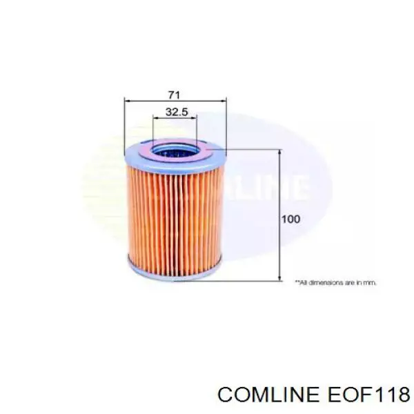 EOF118 Comline Фільтр масла