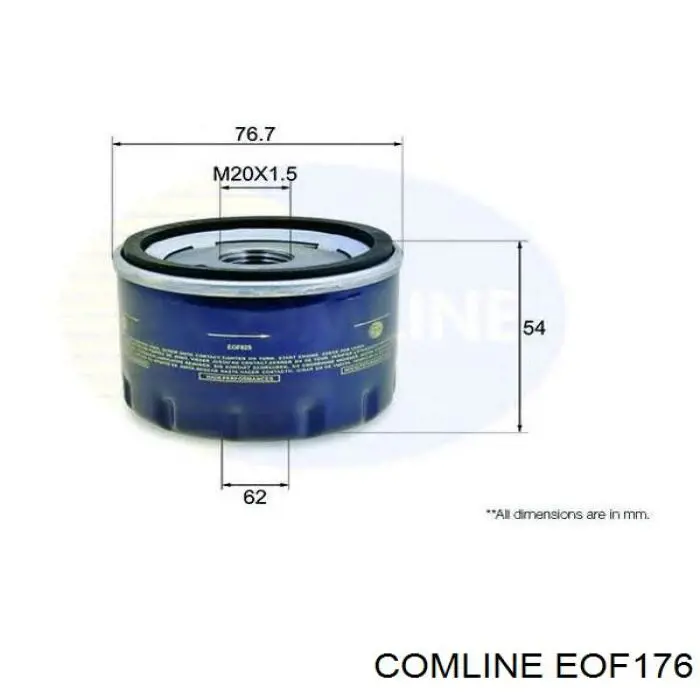 Масляний фільтр двигуна Comline EOF176 ціна, від 5.17 USD