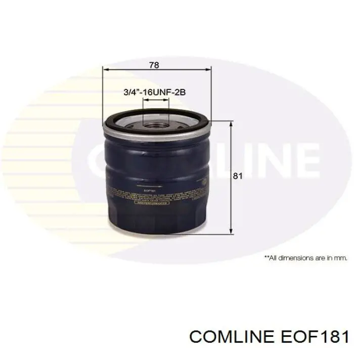 EOF181 Comline Фільтр масла