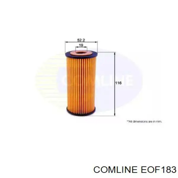 Масляний фільтр двигуна Comline EOF183 ціна, від 4.98 USD