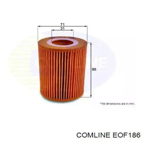 EOF186 Comline Фільтр масла