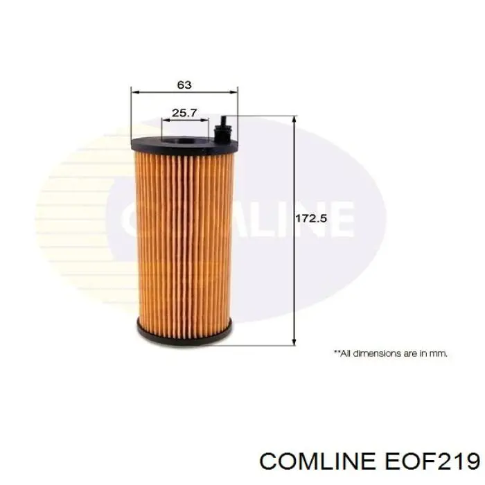 EOF219 Comline фільтр масляний