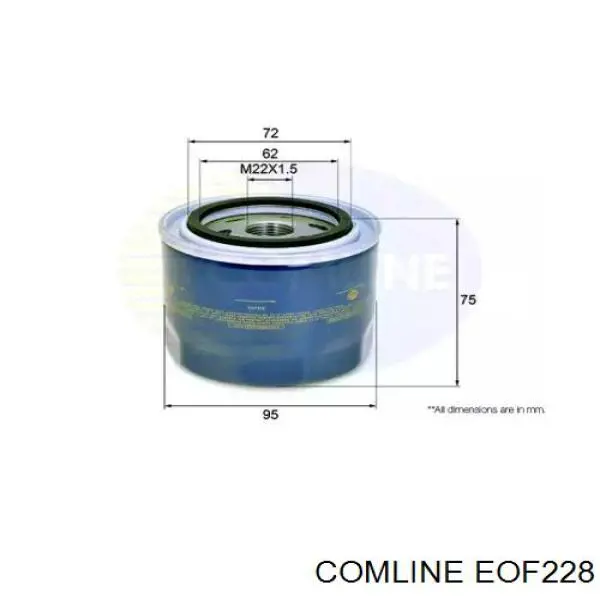 Масляний фільтр двигуна Comline EOF228 ціна, від 7.91 USD