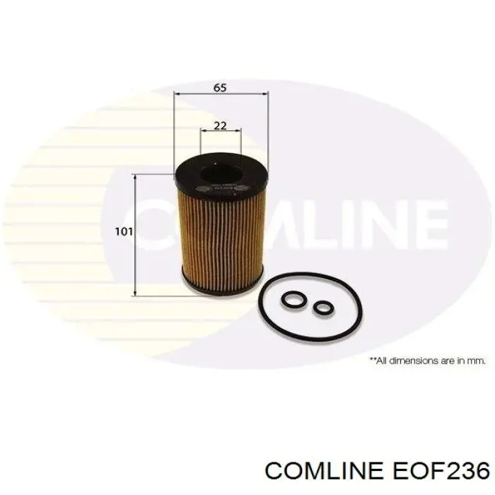 EOF236 Comline Фильтр масляный (Вставка)