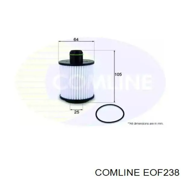 Масляний фільтр двигуна Comline EOF238 ціна, від 10.40 USD