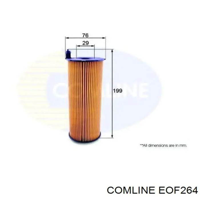 Масляний фільтр двигуна Comline EOF264 ціна, від 6.47 USD