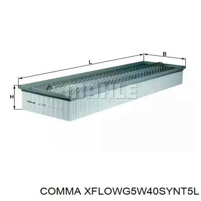 Моторне масло XFLOWG5W40SYNT5L Comma