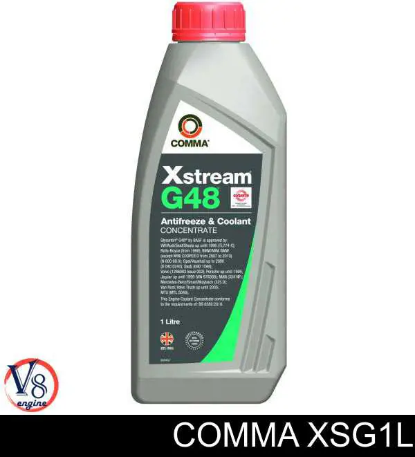Антифріз концентрат Comma XSG1L ціна, від 10.18 USD