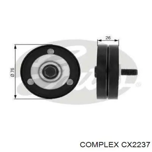 Натяжний ролик CX/Complex CX2237 ціна, від 12.07 USD