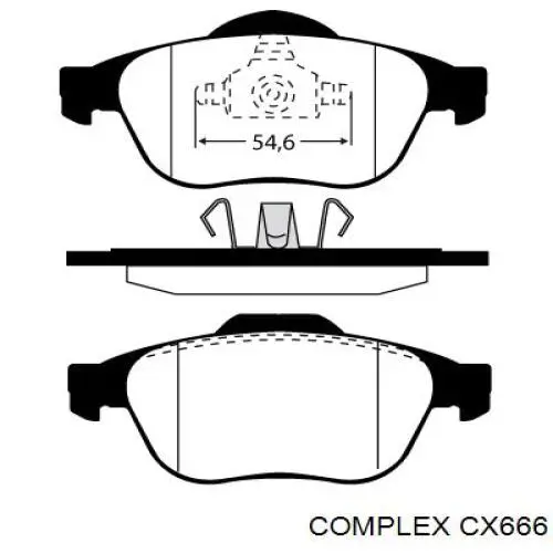 Передня маточина CX666 CX/Complex