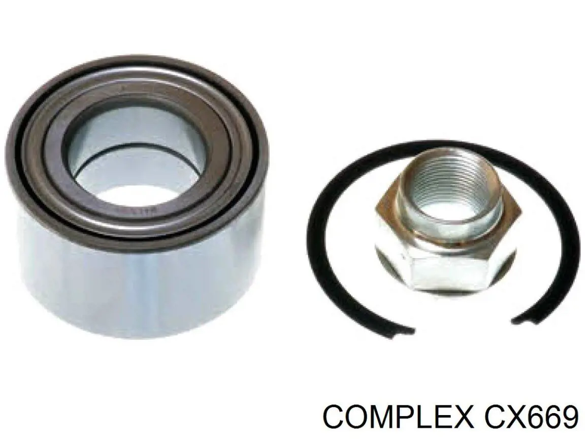 Комплект підшипник маточини передньої CX/Complex CX669 ціна, від 19.97 USD