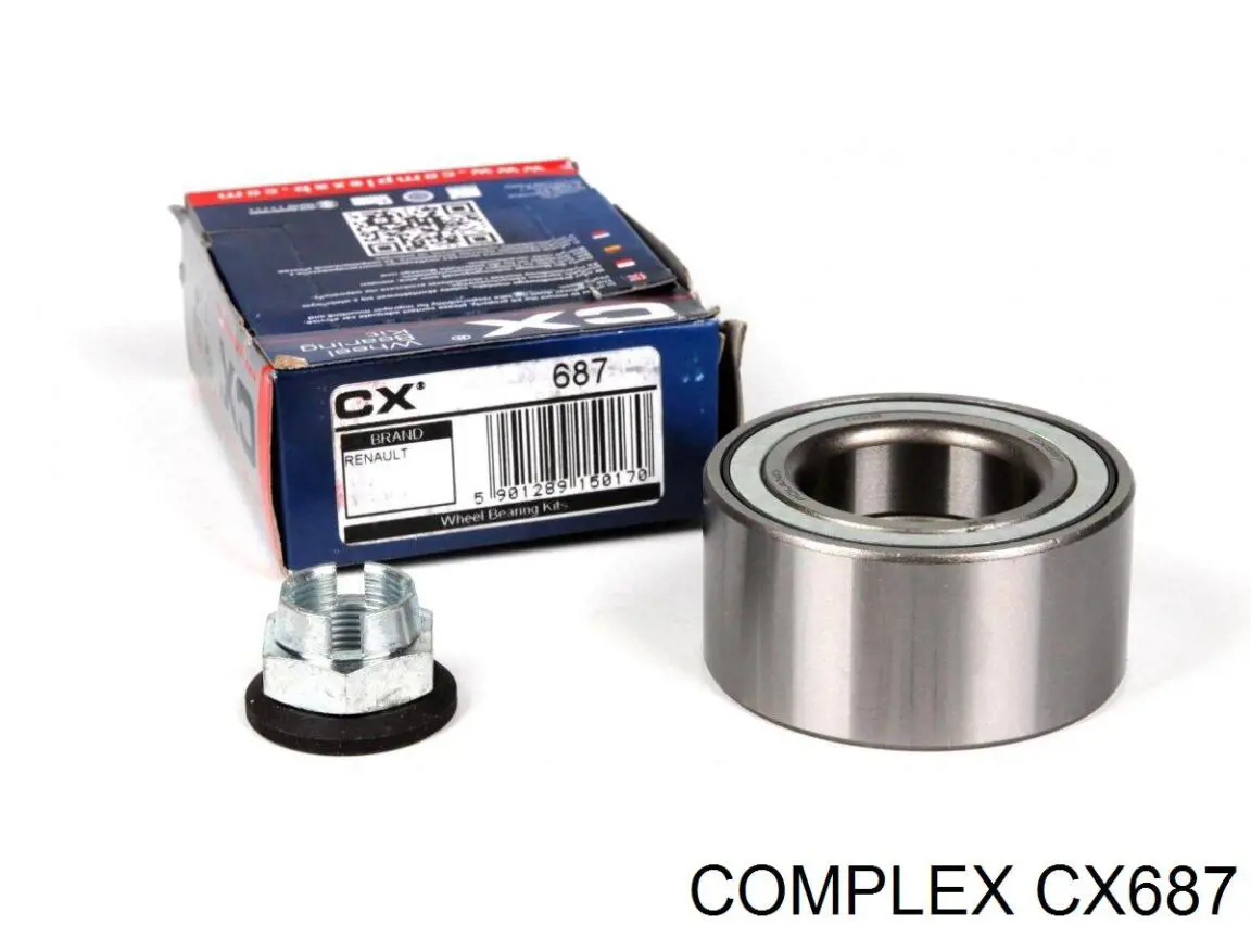 Комплект підшипник маточини передньої CX/Complex CX687 ціна, від 23.25 USD
