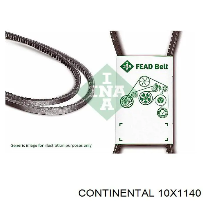 Клиновий ремінь Continental/Siemens 10X1140 ціна, від 4.80 USD