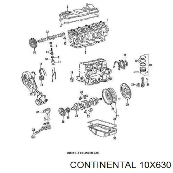 Клиновий ремінь Continental/Siemens 10X630 ціна, від 4.48 USD